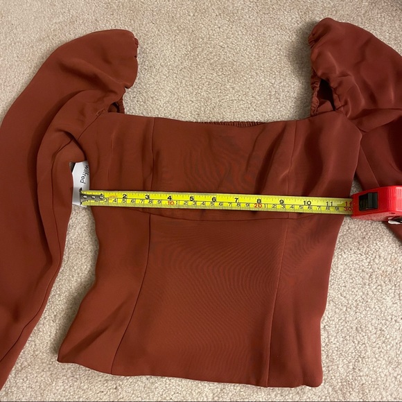 NWT Aritzia - Wilfred Cabo Blouse Top Shirt in Rustwood XXS - Picture 13 of 14